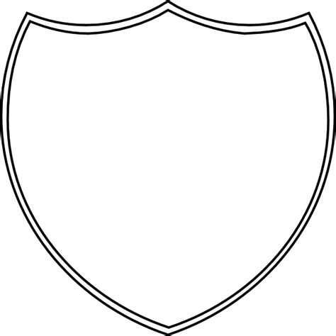 Best Photos Of Shield Badge Template Blank Shield Emblem Blank