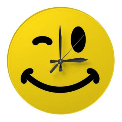 Smiley Face Wall Clock Smiles Pinterest