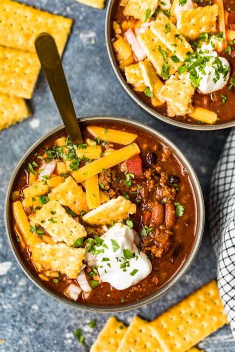 Easy Crockpot Chili Recipe The Cookie Rookie