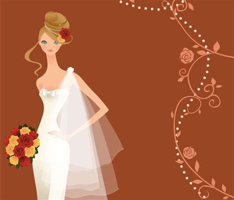 Irish wedding dress illustration by wedding dress ink. Wedding Vector Graphic 3 | Free Vector Graphics | All Free ...