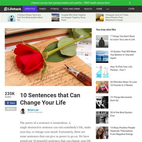 10 Sentences That Can Change Your Life Pearltrees