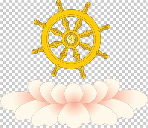 Dharmachakra Buddhism Ships Wheel Buddhist Symbolism Png Clipart