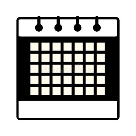 Calendar Icon Black Simple Flat Calendar Page Icon Black And White
