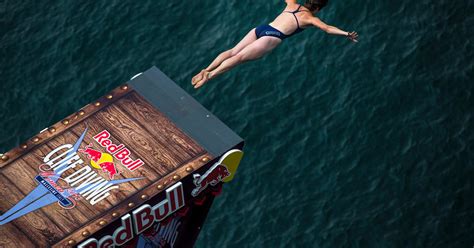 Red Bull Cliff Diving Womens Action From Italy