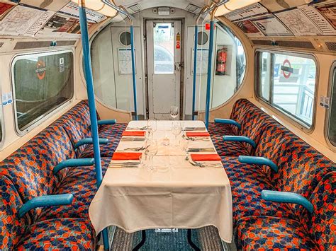 Dining On An Old London Underground Tube Train At Supperclubtube Ck