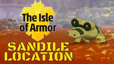 Pokemon Sword And Shield Sandile Location Isle Of Armor Pokemon Youtube