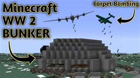 Ww2 Styled Attack Bunker Minecraft Build Showcase Youtube