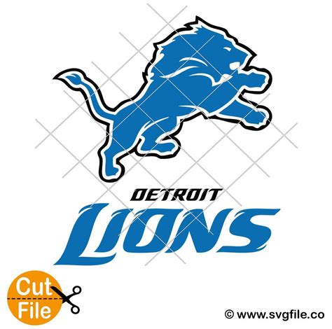 Detroit Lions SVG Layered Logo SVG File - 0.99 Cent SVG Files - Life