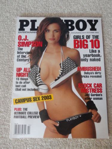 Playboy October Girls Of The Big O J Simpson Audra Lynn Ebay