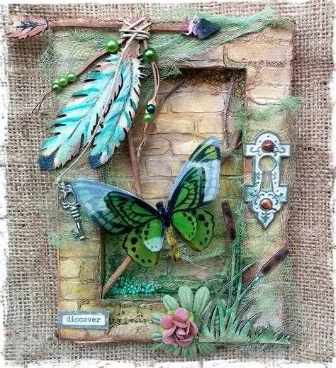 Such A Pretty Mess Mixed Media Reverse Nature Canvas And Video Tutorial