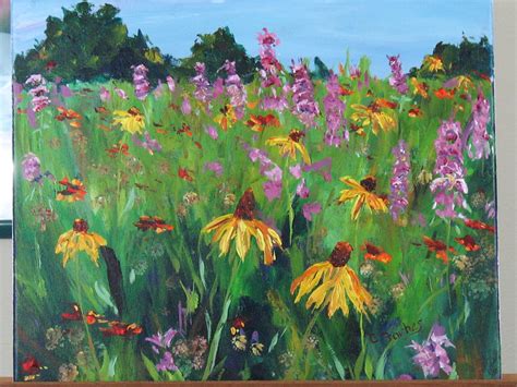 Wildflowers By Chrissie Forbes Landscape Paintings Painting Fine Art