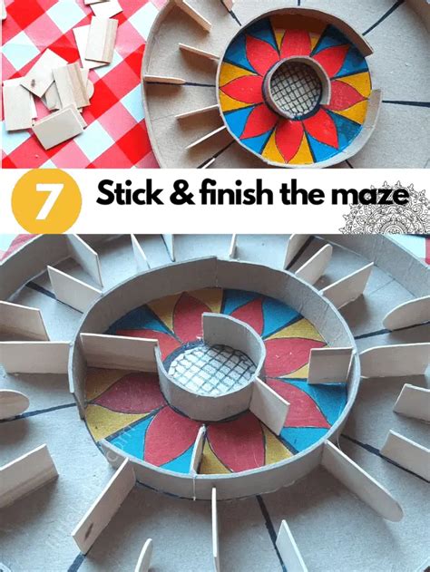 Cardboard Rangoli Maze Recycle And Play Ideas For Kids