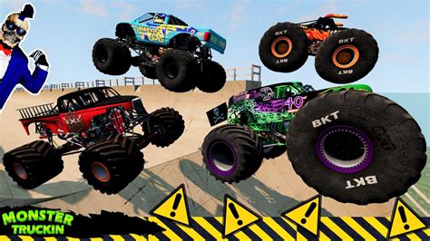Monster Truck Mud Battle 19 Beamng Drive Mace Mace Tv Youtube