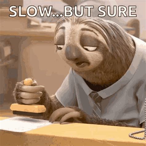 Sloth Slow GIF Sloth Slow But Sure Discover Share GIFs