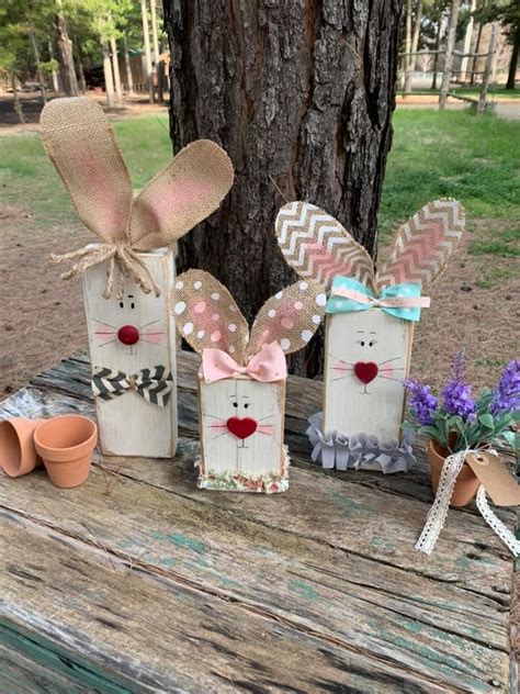 Make Wood Bunnies Crafty Morning Easter Wood Projects Spring Wood