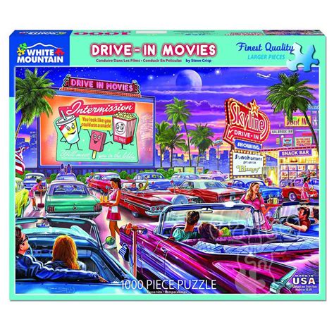 White Mountain Drive In Movie Puzzle 1000pcs Puzzles Canada