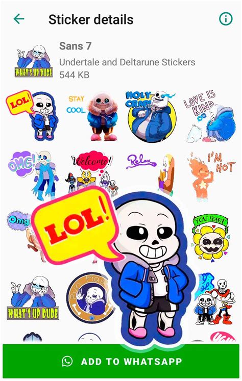 Want to have some amazing whatsapp sticker packs to wish your friends every festival. Sans Undertale and Deltarune Stickers for WhatsApp for Android - APK Download