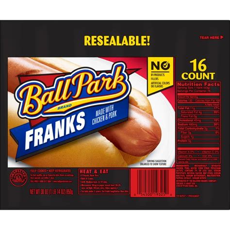 Save On Ball Park Franks 16 Ct Order Online Delivery Giant