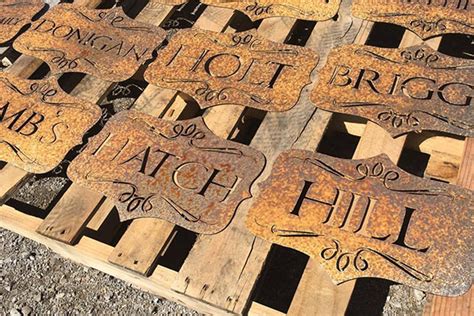Laser Cut Estate Signs Smith Steelworks