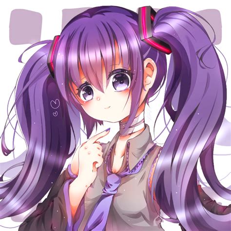 Miku With Purple Hair Rhatsune