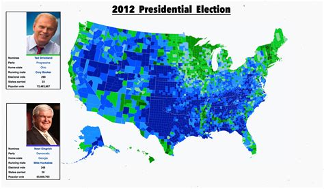 2012 Presidential Election Progressive Party Victory : r/imaginarymaps