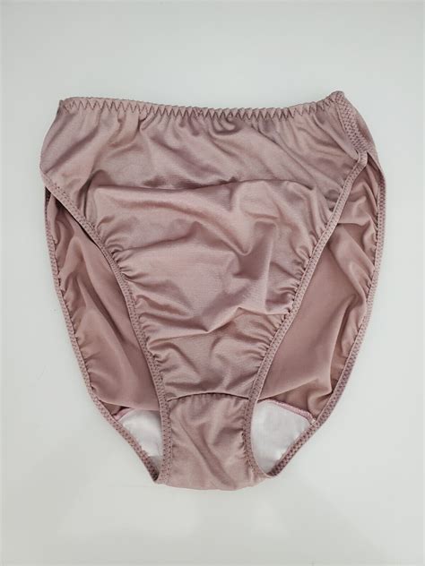 vintage shiny satin panties dry rose underwear second… gem