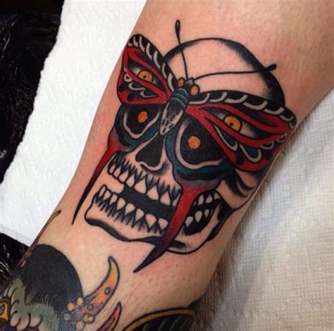 20 Creative Traditional Skull Tattoos Tattoodo