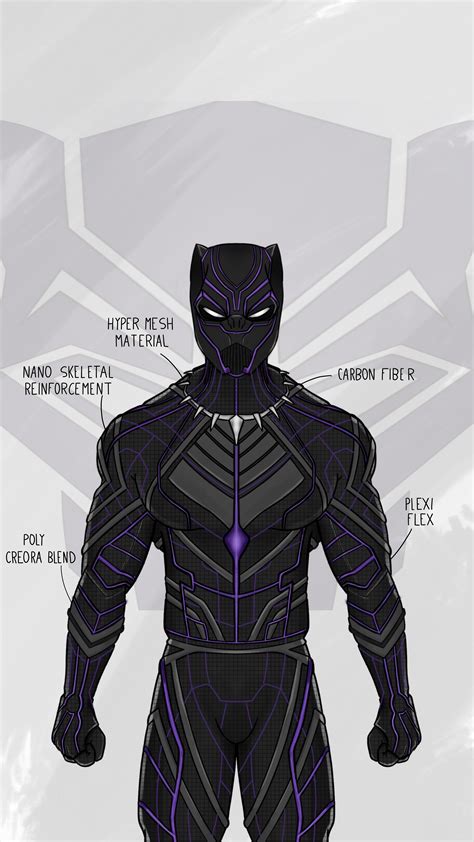 Black Panther Concept Suit Black Panther Marvel Black Panther Black