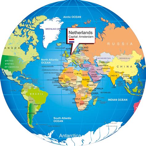 Where is Netherlands? on the globe