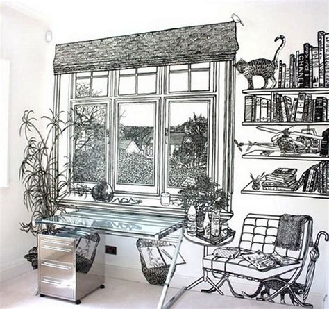 Simply Creative Marker Drawn Murals By Charlotte Man