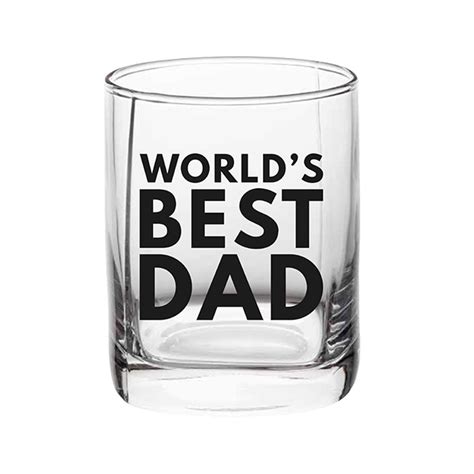 Worlds Best Dad Whiskey Glass Lnd Ts