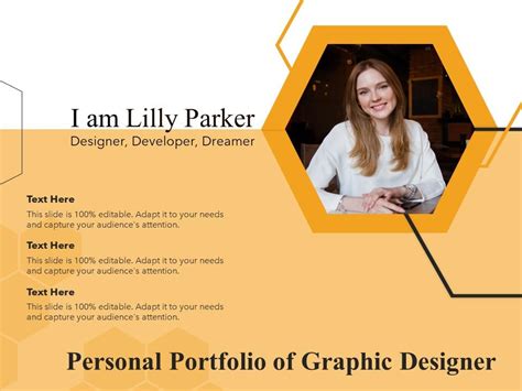 Personal Portfolio Of Graphic Designer Powerpoint Slide Presentation