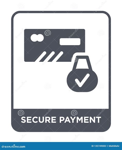 Secure Payment Icon In Trendy Design Style Secure Payment Icon