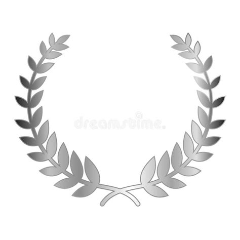 Silver Laurel Wreath Stock Vector Illustration Of Award 200938818
