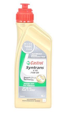 Transmission Fluid Castrol Syntrans V Fe W Capacity L F