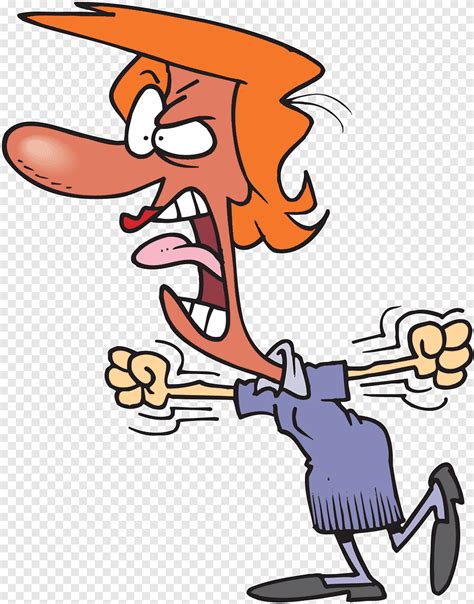 Anger Cartoon Woman Screaming Angry Woman Cartoon Hand Wife Png Pngegg