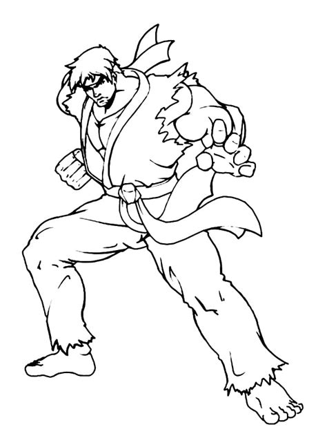 Ryu Coloring Pages Free Printable Coloring Pages For Kids