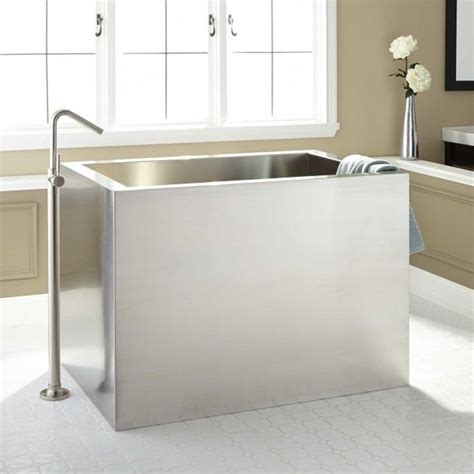 Stoked stainless makes the best baths in nz. Gorgeous Stainless Steel Soaking Tub 48 Amery Brushed ...