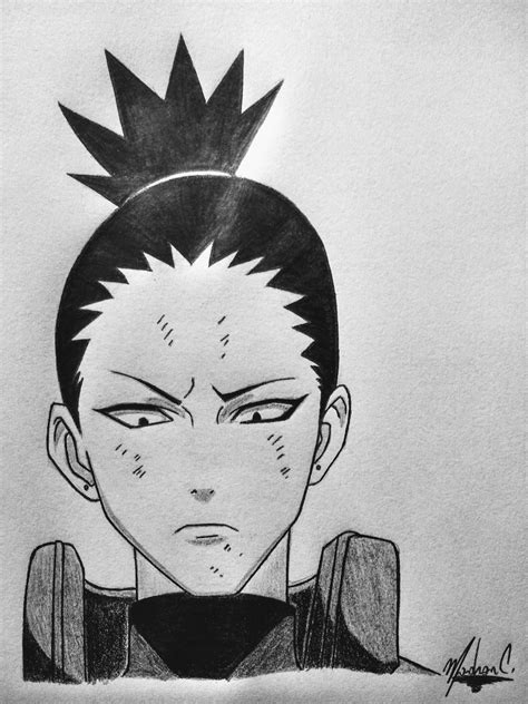 Shikamaru Nara From Naruto Shippuden In 2021 Naruto Sketch Naruto