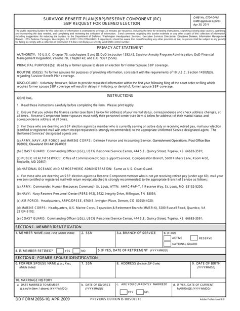 Dd Form 2656 10 Fill Out Sign Online And Download Fillable Pdf