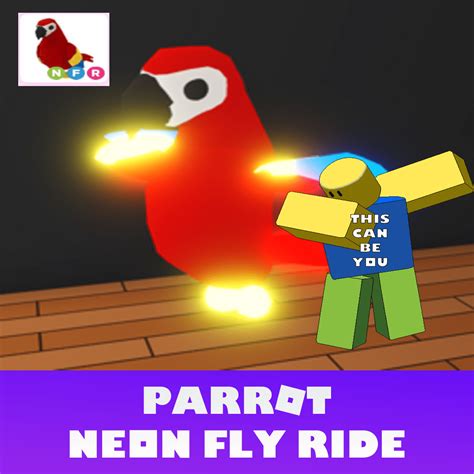 Adopt Me Nfr Parrot Neon Fly Ride Buy On Ggheaven