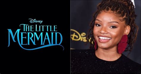 the little mermaid s halle bailey reveals first look at live action ariel as filming wraps