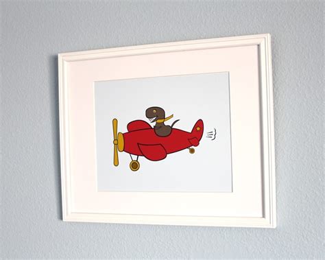 Airplane Flying Dinosaur 8x10 On Luulla