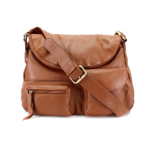 Tan Slouchy Cross Body Handbag By The Leather Store
