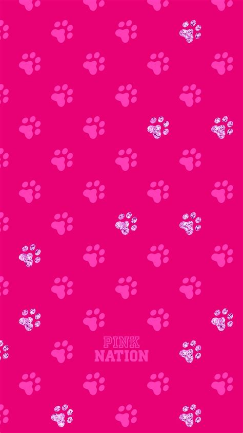 Victoria Secret Pink Vspink Dog Print Wallpaper Iphone Background 2018