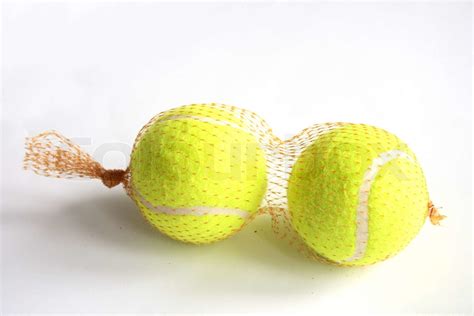 On A Photo A Two Balls For Game In Tennis Stock Image Colourbox