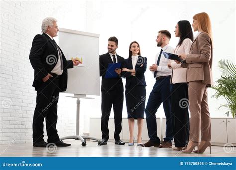 Senior Business Trainer Working With People Stock Image Image Of