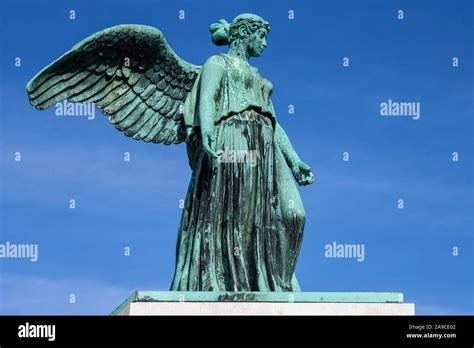 The Angel Statue Of The Shipping Monument Also Known As The Maritime