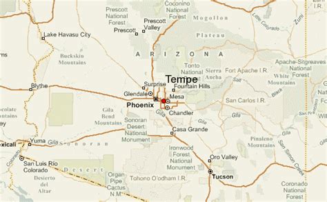 Tempe Map Photos