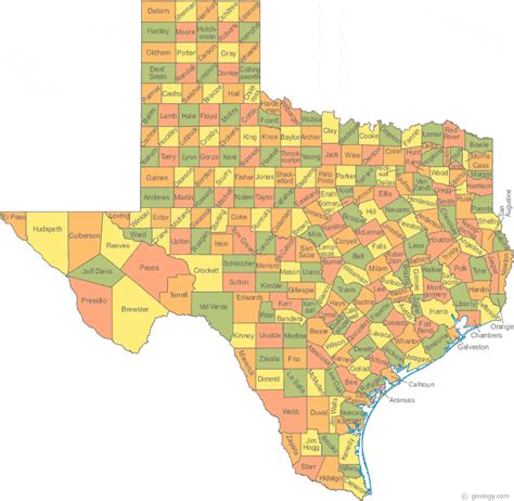 Texas Map Imagexxl